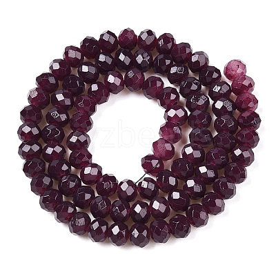 Baking Paint Imitation Jade Glass Bead Strands LS-DGLA-A034-J6MM-A02-1