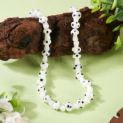 1Strand Handmade Lampwork Beads Strands LAMP-TA0001-84B-1