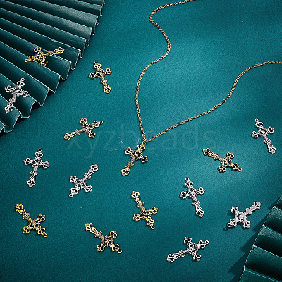 60Pcs 2 Colors Tibetan Style Alloy Pendants TIBEP-HY0001-17-1