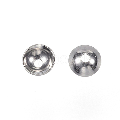 Tarnish Resistant 201 Stainless Steel Bead Caps STAS-F040-20B-P-1