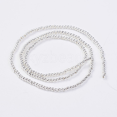 Non-magnetic Synthetic Hematite Bead Strands G-P262-20-2mm-S-1