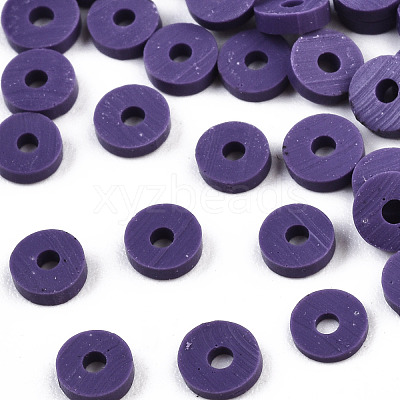 Handmade Polymer Clay Beads CLAY-R067-4.0mm-B03-1