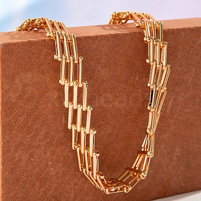 Alloy Mesh Chain Choker Necklaces for Women FS-WGFCB03-01-1