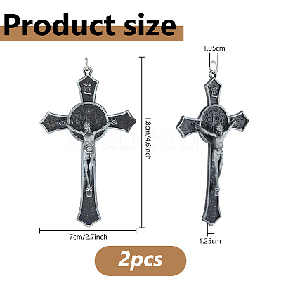 Tibetan Style Zinc Alloy Big Pendants FIND-WH0367-706AS-1