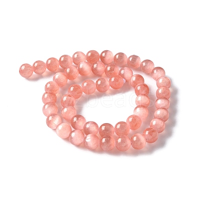 Natural Selenite Beads Strands G-C142-01C-12-1