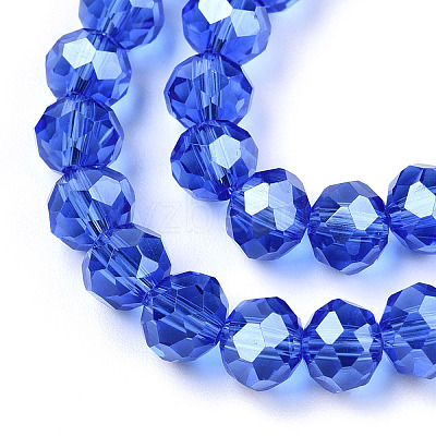 Electroplate Glass Beads Strands EGLA-A034-T8mm-A32-1