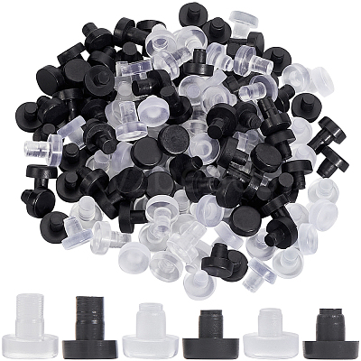 144Pcs 6 Styles PVC Plastic Non-slip Furniture Pads FIND-GF0007-82-1