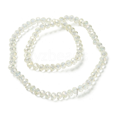 Electroplate Transparent Glass Beads Strands EGLA-A034-T4mm-T16-1