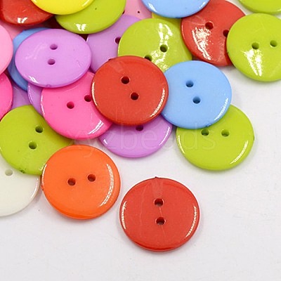 Acrylic Sewing Buttons X-BUTT-E084-C-M-1