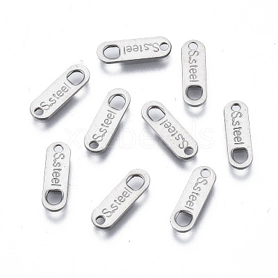 Tarnish Resistant 201 Stainless Steel Chain Tags X-STAS-N095-027-1