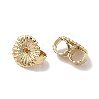 Brass Earring Nuts KK-K383-25B-G-1