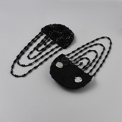 Felt & Glass Brooches JEWB-WH0028-36B-1