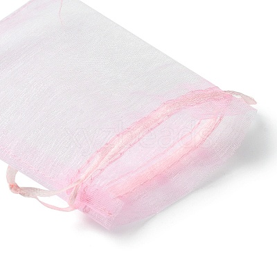 30Pcs 4 Styles Rectangle Organza Bags Jewellery Storage Pouches Wedding Favour Party Mesh Drawstring Gift OP-FS0001-01B-1