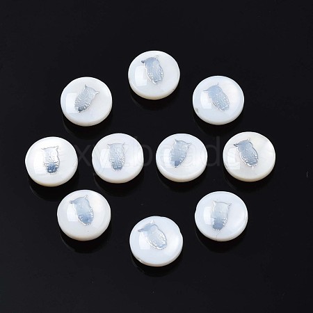 Natural Freshwater Shell Beads SHEL-N003-22-14P-1