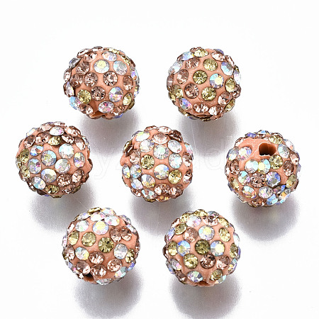 Pave Disco Ball Beads RB-T017-04-04-1