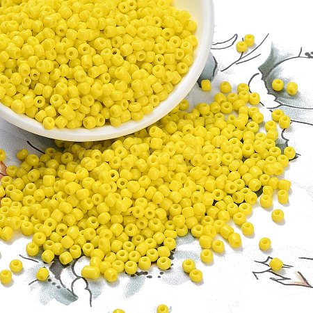 8/0 Opaque Colours Round Glass Seed Beads X-SEED-A010-3mm-42-1