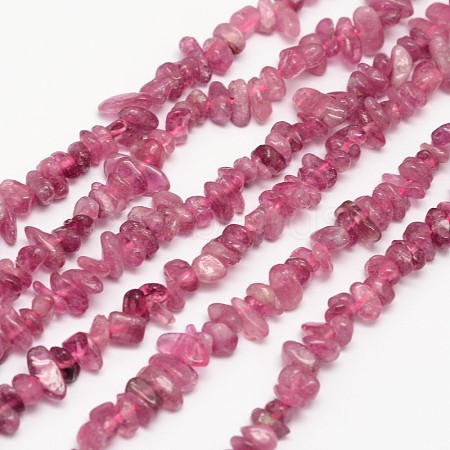 Chips Natural Tourmaline Beads Strands X-G-N0164-29-1