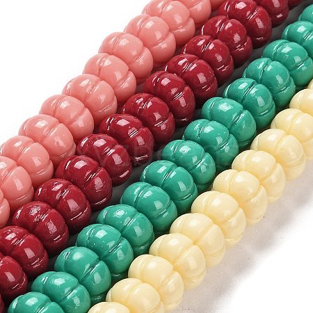 Synthetic Coral Dyed Beads Strands CORA-P008-07A-1
