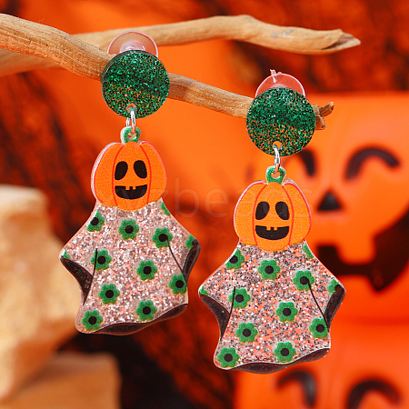 Funny Halloween Acrylic Stud Earrings UY2581-6-1