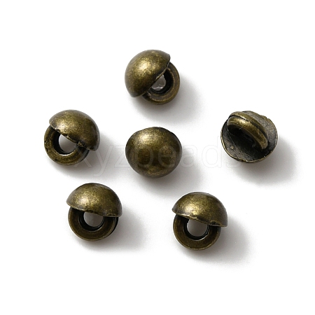 Mini Alloy Shank Buttons BUTT-WH0029-07AB-1