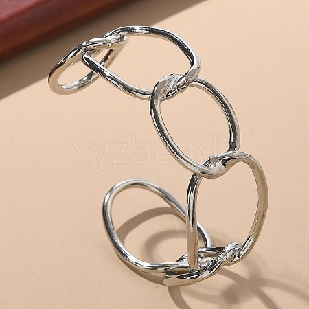 ElectrophoresisIron Cuff Bangles for Women BJEW-M057-06P-1