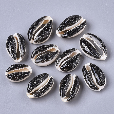 Natural Cowrie Shell Beads SSHEL-N034-36A-1