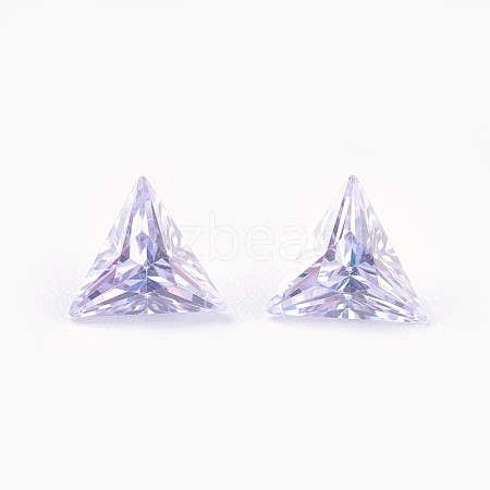 Cubic Zirconia Pointed Back Cabochons ZIRC-WH0001-A06-1