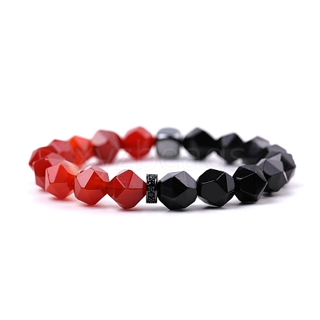 Black Onyx Stretch Bracelets PW-WG53FF8-01-1