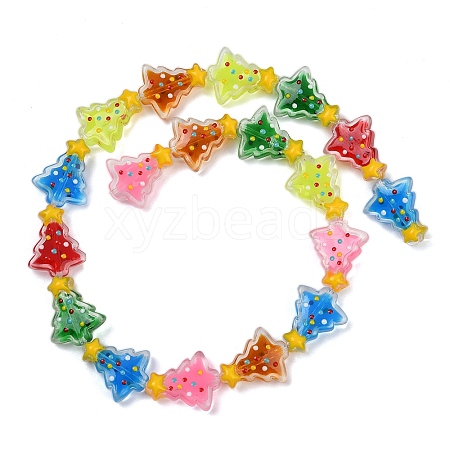 Transparent Glass Enamel Beads LAMP-S070-05A-1