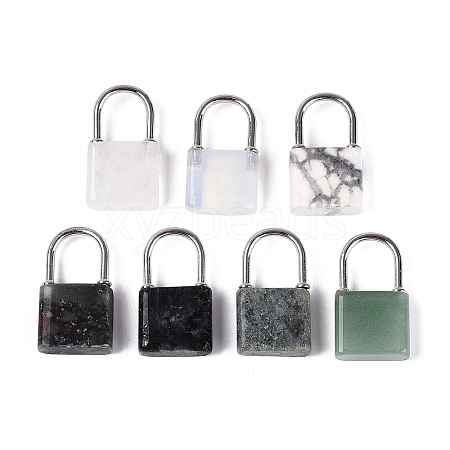 Natural & Synthetic Mixed Stone Pendants G-Q606-102P-1