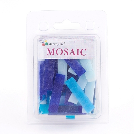 Glass Mosaic Tiles Cabochons GLAA-G072-05B-1