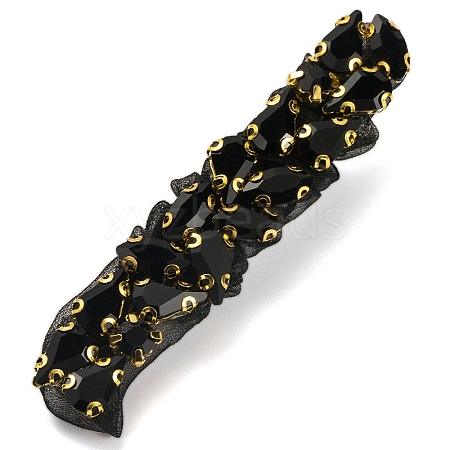 Alloy Rhinestone Alligator Hair Clips PW-WGC94E8-02-1