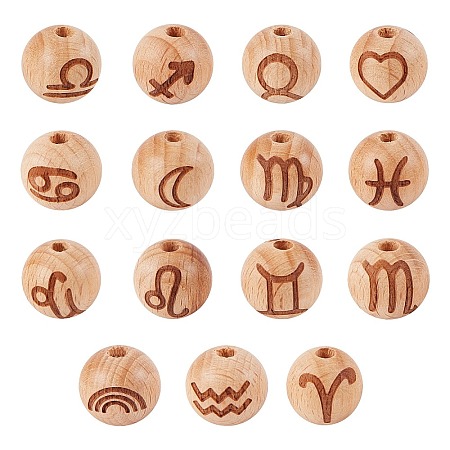 Wood Beads WOOD-CA0001-04-1