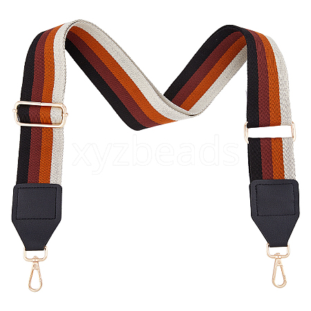 Stripe Pattern Polyester Adjustable Webbing Bag Straps FIND-WH0126-315A-1