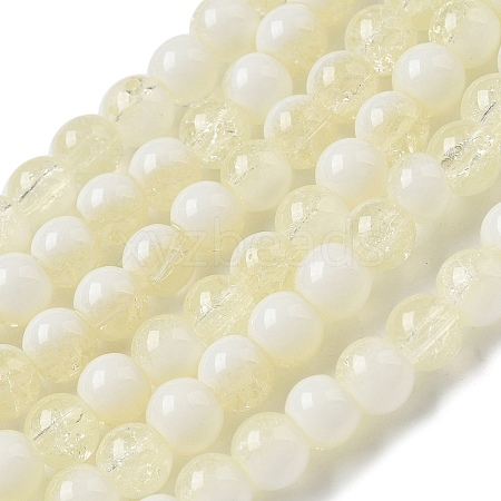 Crackle Glass Beads X1-GLAA-U001-6mm-11-1