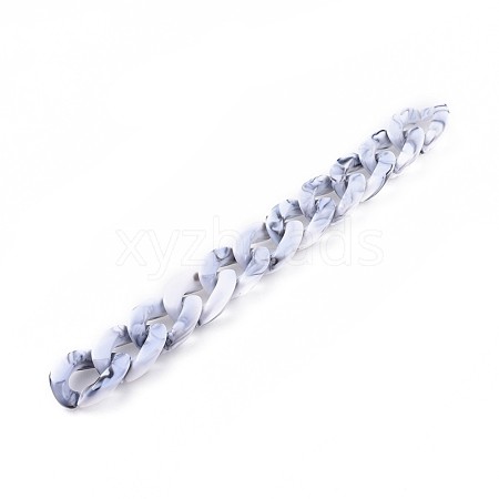 Acrylic Curb Chains AJEW-JB00505-05-1