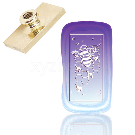 Wax Seal Brass Stamp Head AJEW-WH0215-035-1