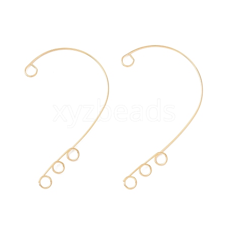 Ion Plating(IP) 316 Stainless Steel Ear Cuff Findings STAS-H148-01G-1