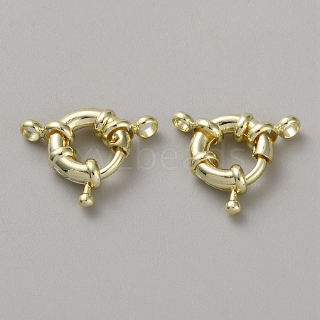 Brass Spring Ring Clasps KK-WH20010-003B-G-1