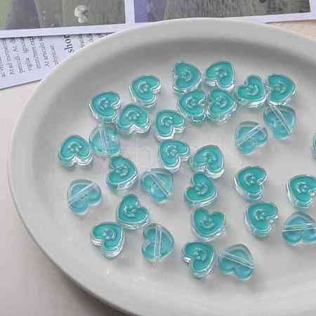 Acrylic Enamel Beads OACR-I011-22D-1