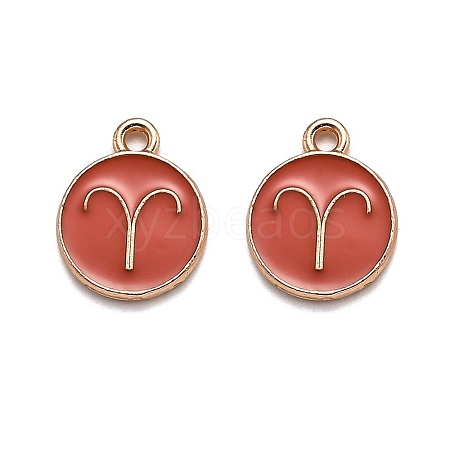 Alloy Enamel Pendants ENAM-S124-01B-12A-1