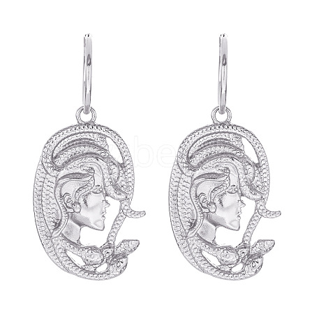 Alloy Hoop Earrings FS-WGA2887-07-1