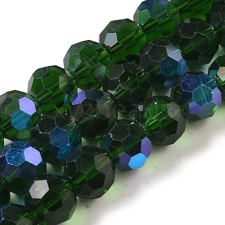 Electroplate Transparent Glass Beads Strands EGLA-A035-T10mm-L10-1
