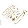 Cubic Zirconia & Shell Pearl Heart Round Pendant & Necklaces & Bracelets Sets SJEW-Q002-02G-2