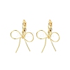 Bowknot Brass Leverback Earrings EJEW-A150-04C-G-4