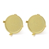 Brass Stud Earrings Setting Findings KK-R215-07G-2