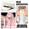 9 Yards Imitation Leather Ribbon with Platinum Plated Alloy Eyelets OCOR-AR0001-64B-6