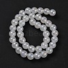 Imitation Jade Glass Round Beads Strands GLAA-A016-01E-5