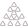 12Pcs Triangle Iron Linking Rings IFIN-CP0002-96B-1
