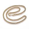 304 Stainless Steel Wheat Chain Necklaces NJEW-D285-13G-1